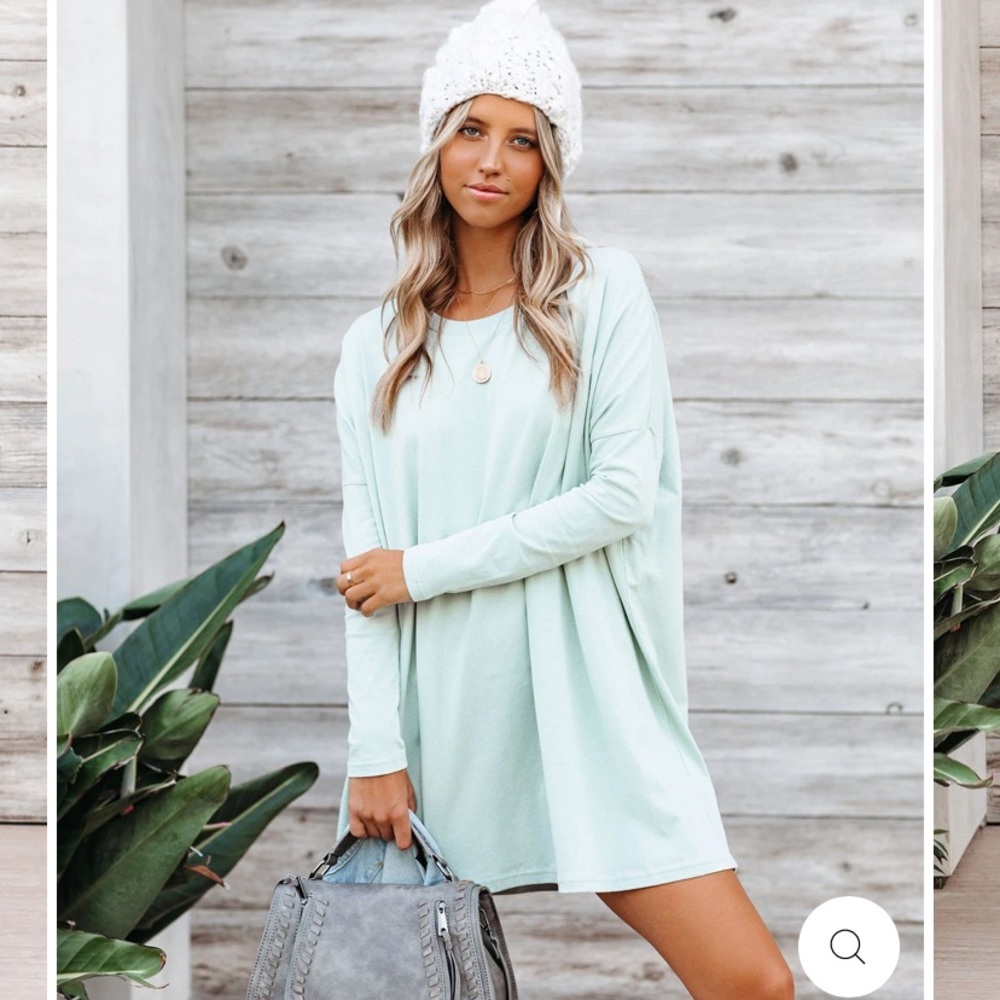 Faint Cottons Long Sleeve T-Shirt Dress